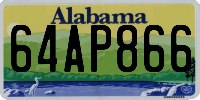 AL license plate 64AP866