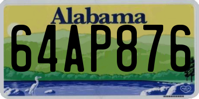 AL license plate 64AP876