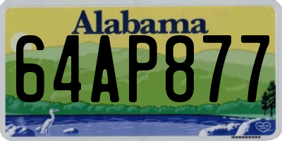 AL license plate 64AP877
