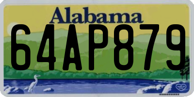 AL license plate 64AP879