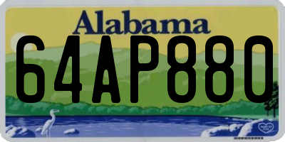 AL license plate 64AP880