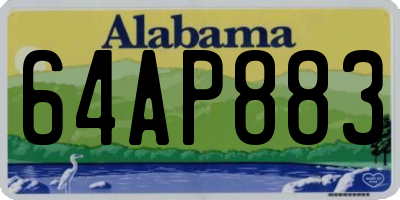 AL license plate 64AP883
