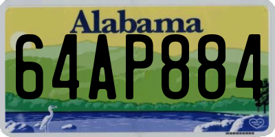 AL license plate 64AP884