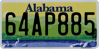 AL license plate 64AP885