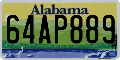 AL license plate 64AP889