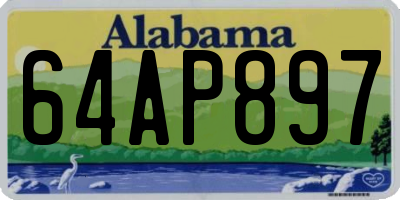 AL license plate 64AP897