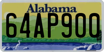 AL license plate 64AP900