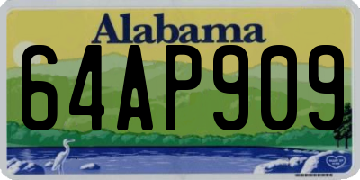 AL license plate 64AP909