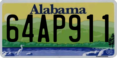 AL license plate 64AP911