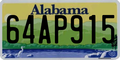 AL license plate 64AP915