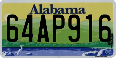 AL license plate 64AP916