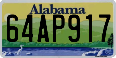 AL license plate 64AP917