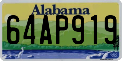 AL license plate 64AP919