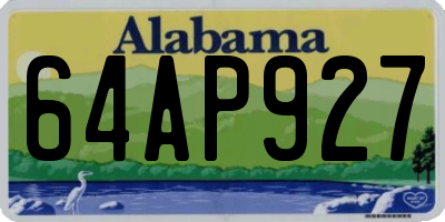 AL license plate 64AP927