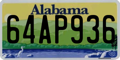 AL license plate 64AP936