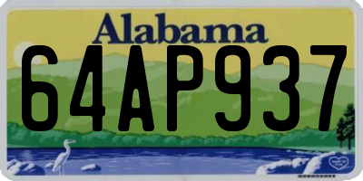 AL license plate 64AP937