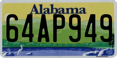 AL license plate 64AP949