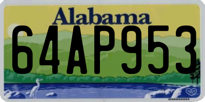 AL license plate 64AP953