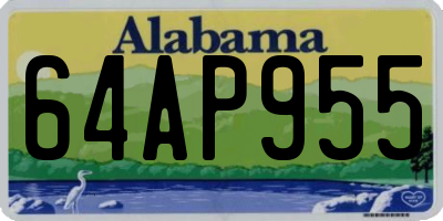 AL license plate 64AP955