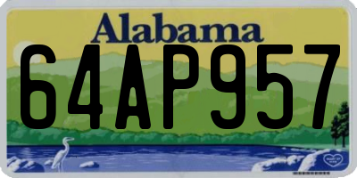 AL license plate 64AP957