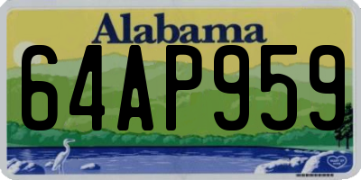 AL license plate 64AP959