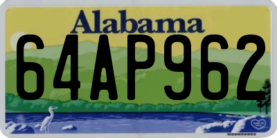 AL license plate 64AP962