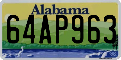 AL license plate 64AP963