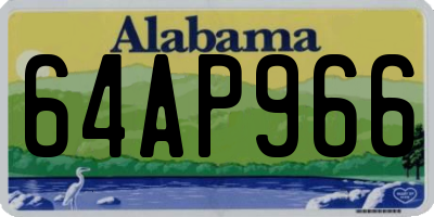 AL license plate 64AP966