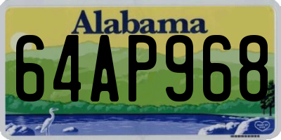 AL license plate 64AP968