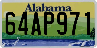 AL license plate 64AP971