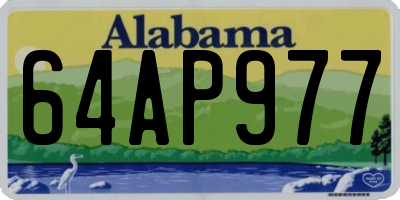 AL license plate 64AP977