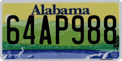 AL license plate 64AP988