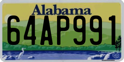 AL license plate 64AP991