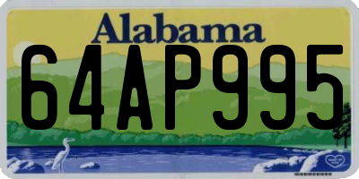 AL license plate 64AP995
