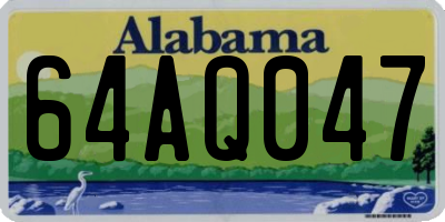 AL license plate 64AQ047
