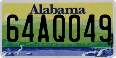 AL license plate 64AQ049