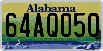 AL license plate 64AQ050