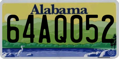 AL license plate 64AQ052