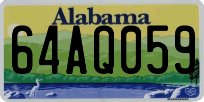 AL license plate 64AQ059