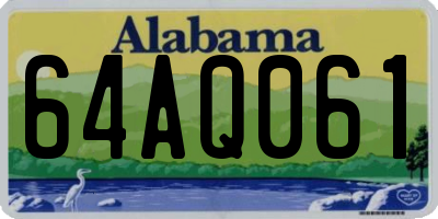 AL license plate 64AQ061