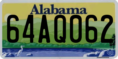 AL license plate 64AQ062