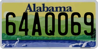 AL license plate 64AQ069