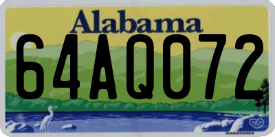 AL license plate 64AQ072