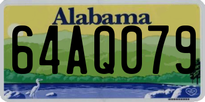 AL license plate 64AQ079