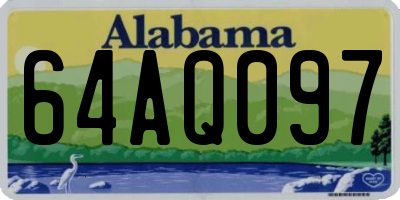 AL license plate 64AQ097