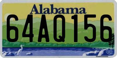 AL license plate 64AQ156