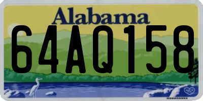 AL license plate 64AQ158