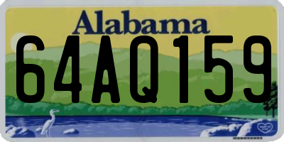 AL license plate 64AQ159