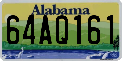 AL license plate 64AQ161