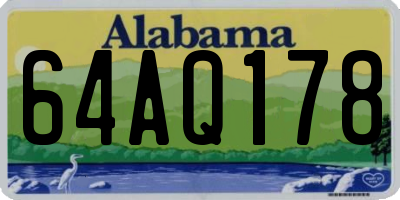 AL license plate 64AQ178
